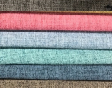 Poly Linen Look Solid bonded woven 150cm_ for sofa fabric 